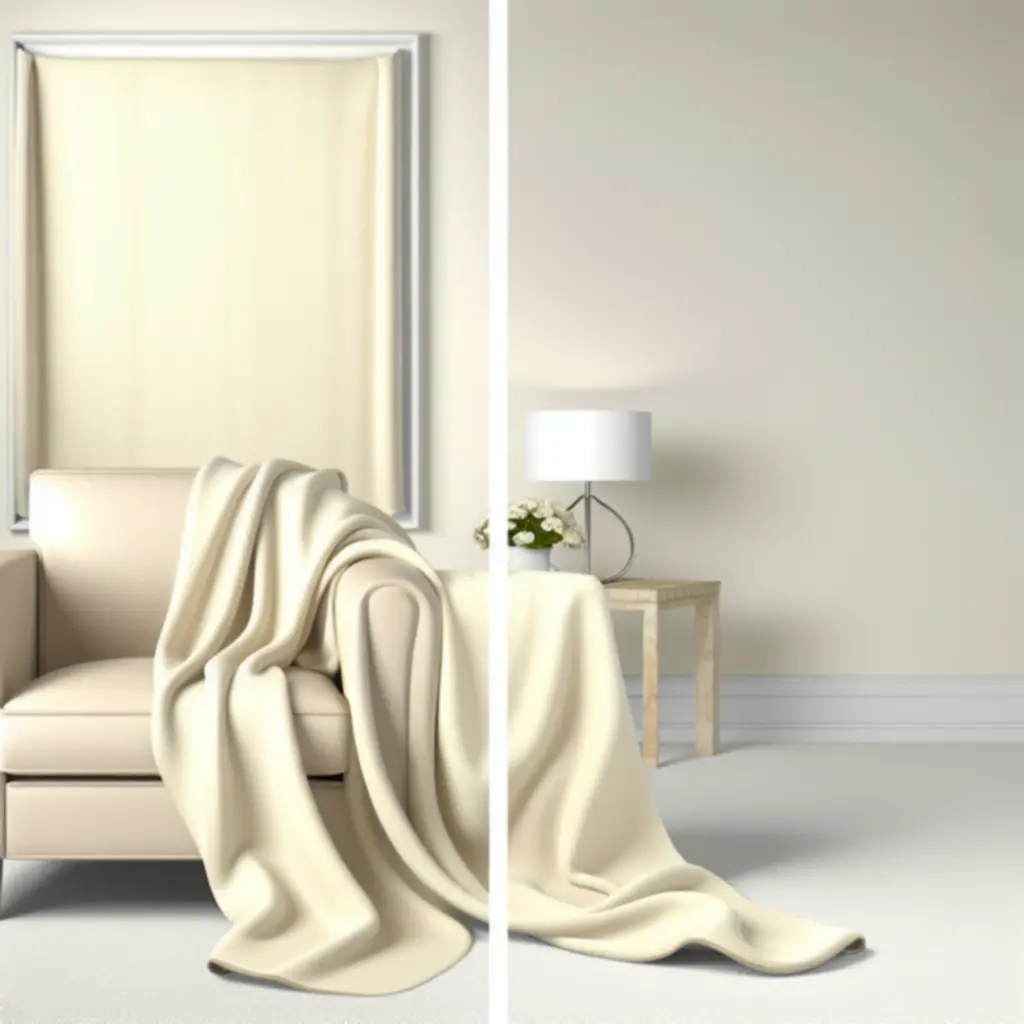 Kremowy, luksusowy koc kaszmirowy Cloud