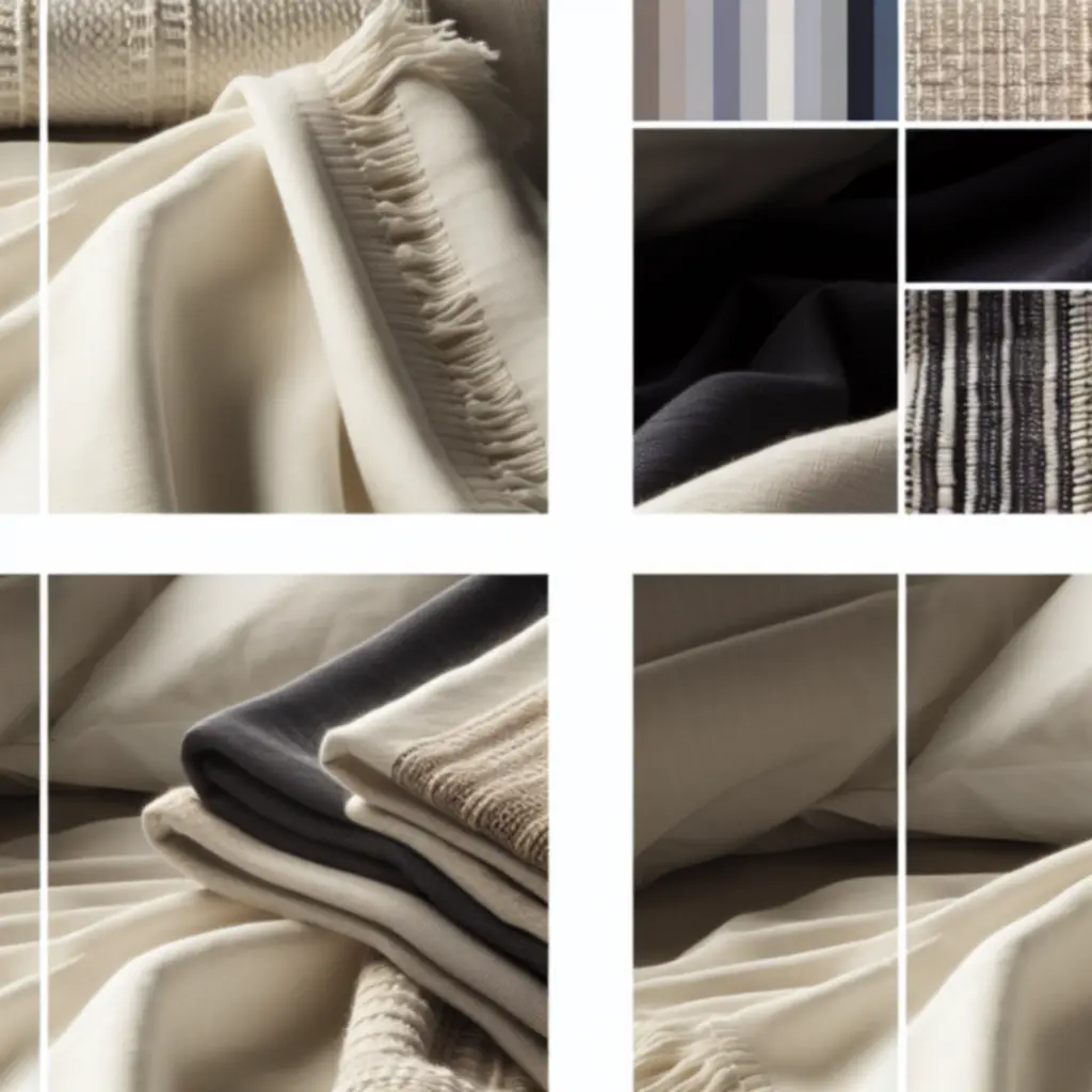 Detale rzemiosła: tekstury tkanin i staranne przeszycia pledów