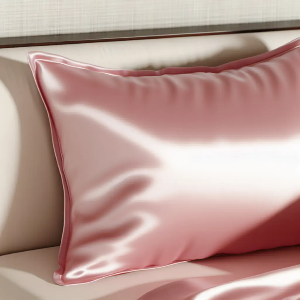 Jedwabna poszewka – pudrowy róż