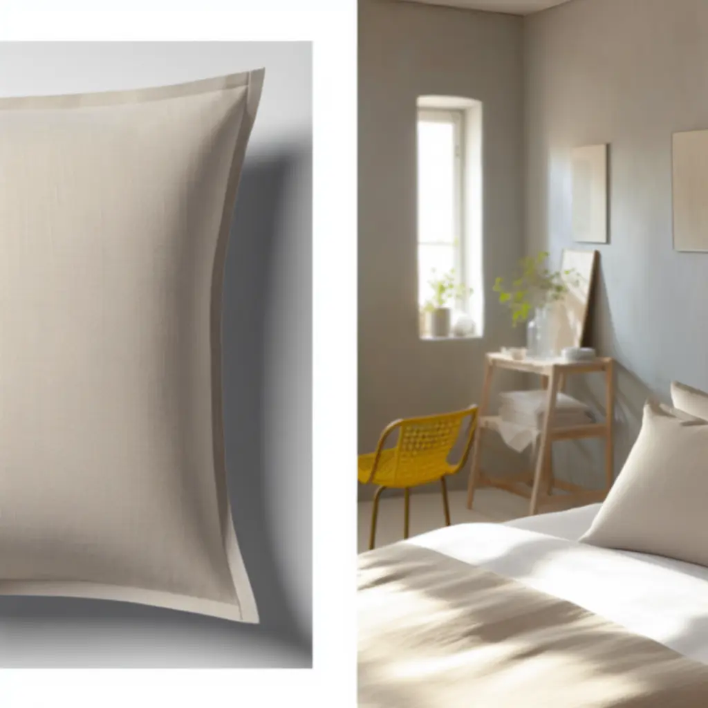 Poszewka Linen Breeze 50x60 z lnu w kolorze beżowym