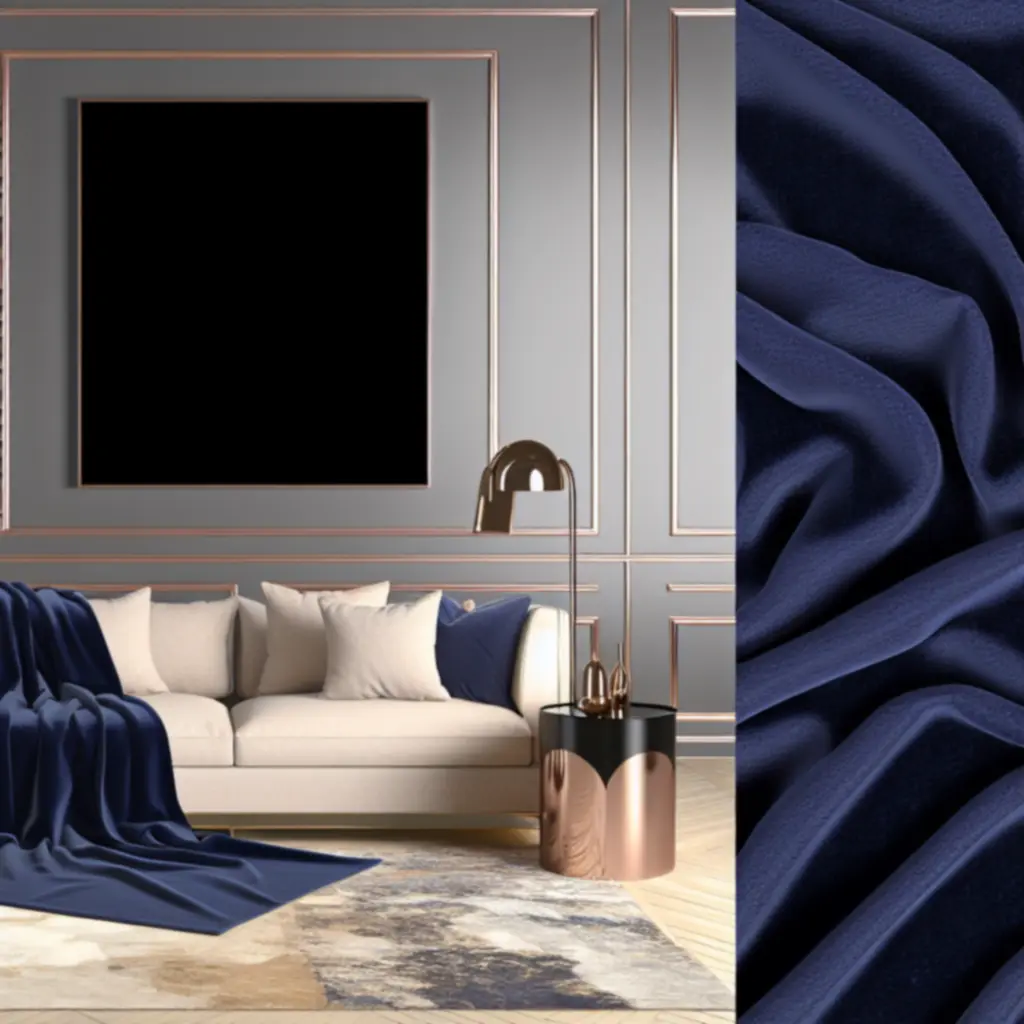 Koc Luxury Cashmere 140x200 w odcieniu granatowym
