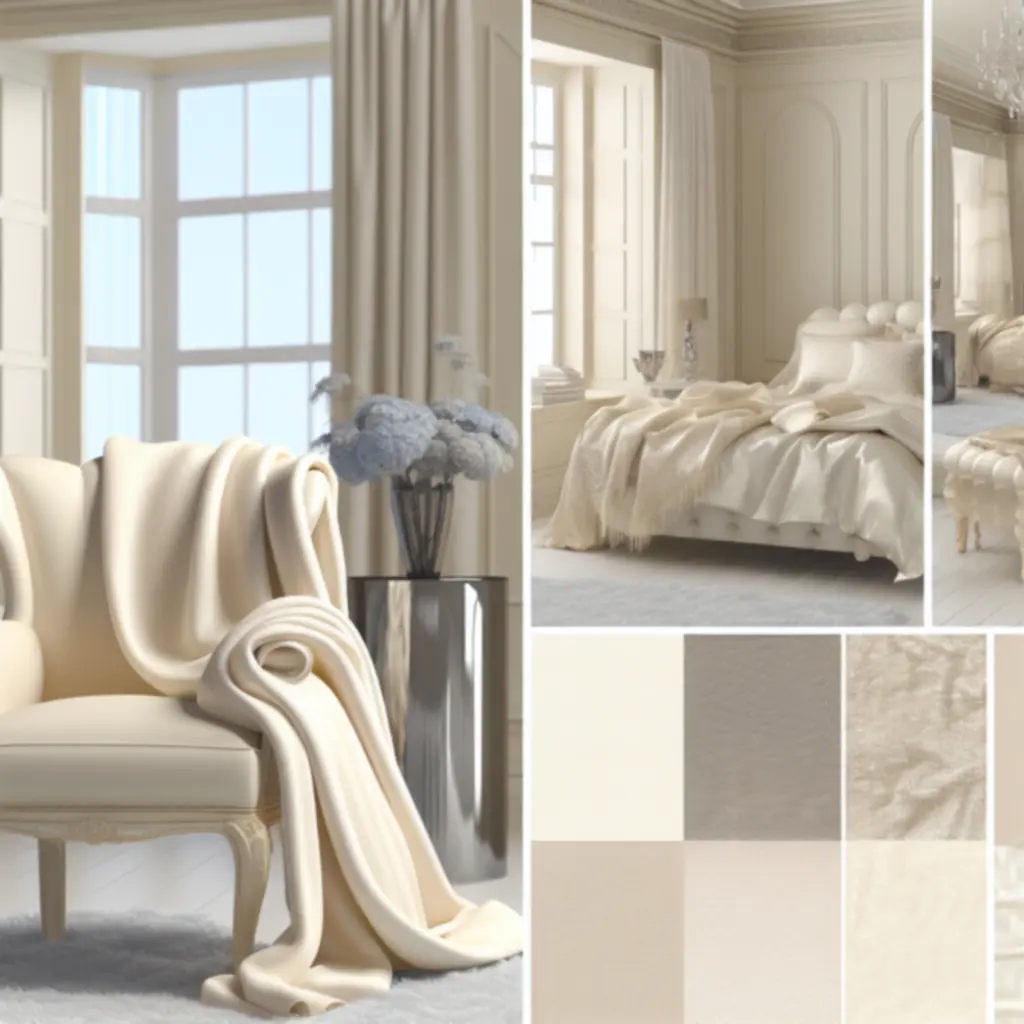 Jasny kaszmirowy pled w kolorze kości słoniowej